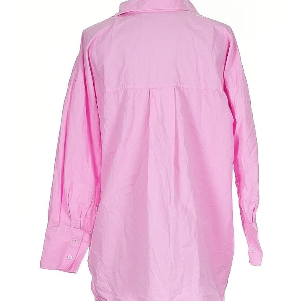 Zara Poplin Pink Shirt XS - Picture 2 of 8